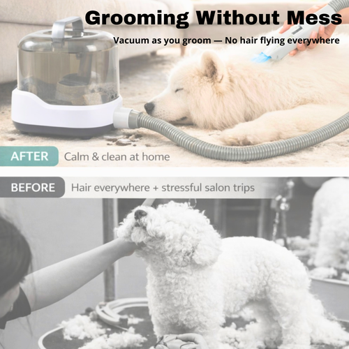 CalmCare™ Cordless Vacuum Pet Grooming Kit – Mess-Free at Home