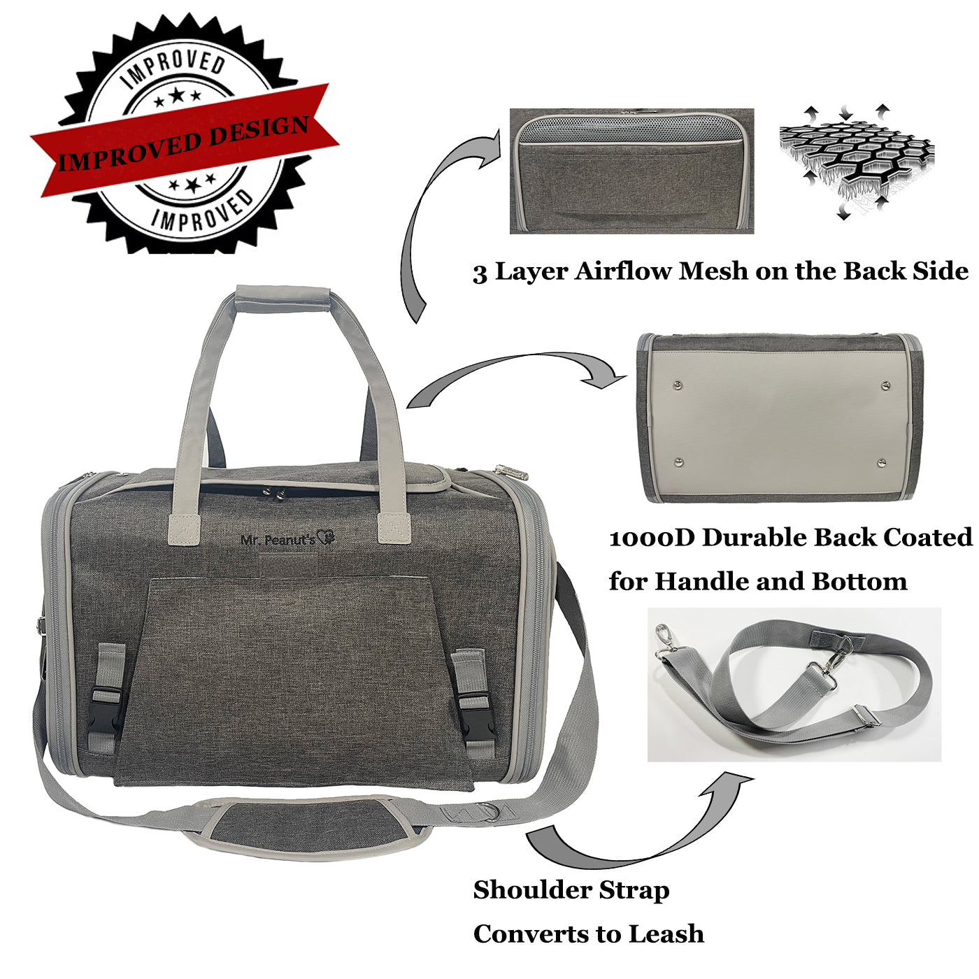 Mr. Peanut's Airline-Approved Expandable Pet Carrier