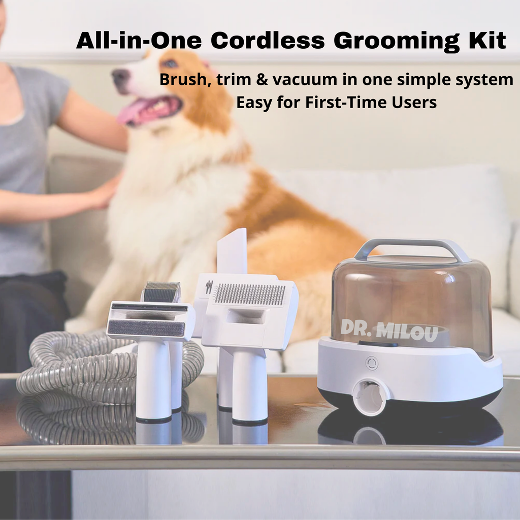 CalmCare™ Cordless Vacuum Pet Grooming Kit – Mess-Free at Home