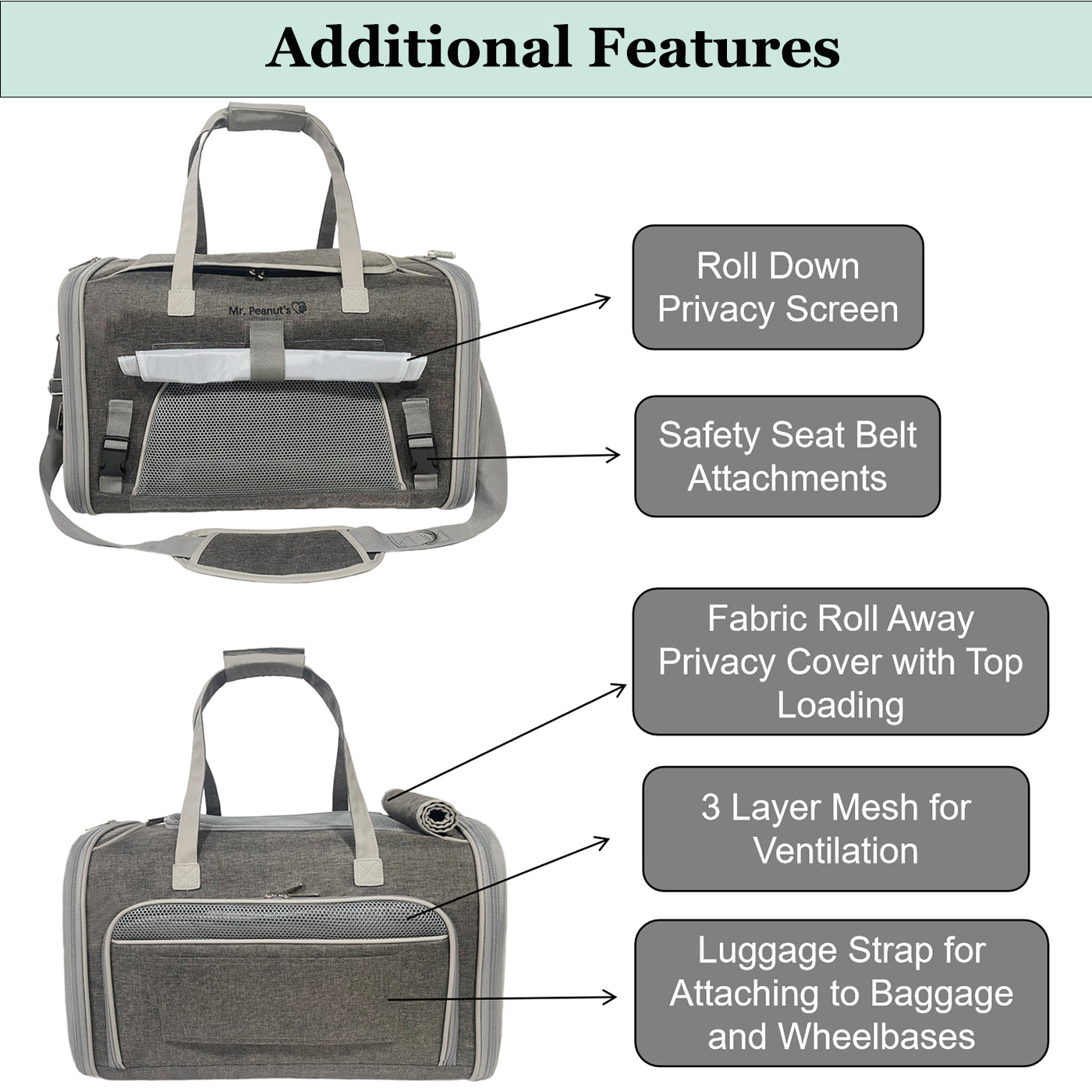 Mr. Peanut's Airline-Approved Expandable Pet Carrier