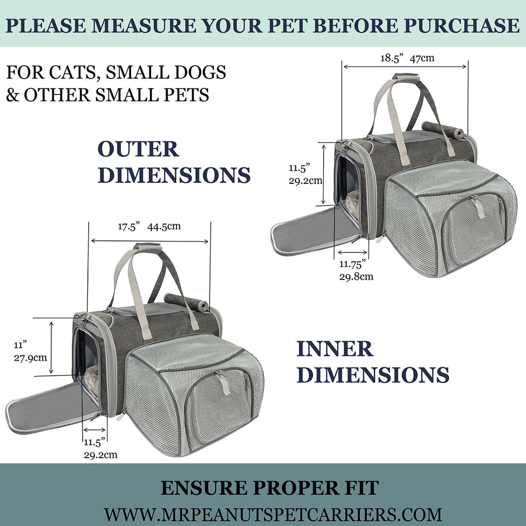 Mr. Peanut's Airline-Approved Expandable Pet Carrier