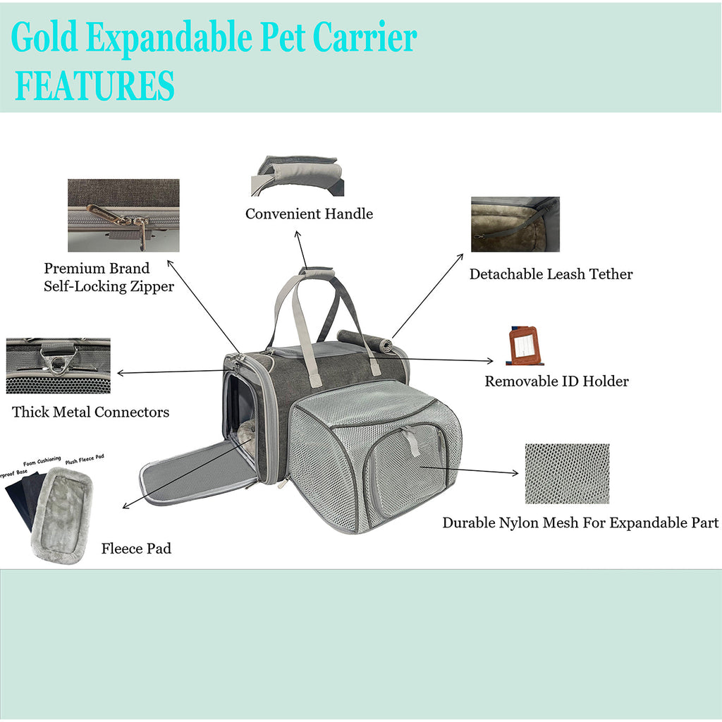Mr. Peanut's Airline-Approved Expandable Pet Carrier