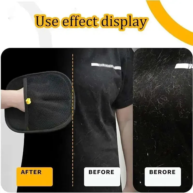 Pet Hair Removal Gloves – Double-Sided Grooming & Lint Cleaner for Cats & Dogs