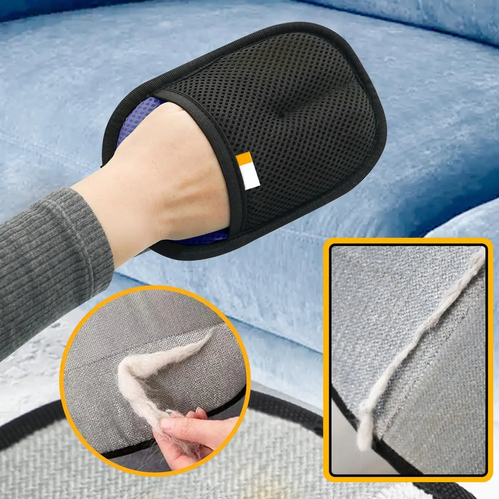 Pet Hair Removal Gloves – Double-Sided Grooming & Lint Cleaner for Cats & Dogs