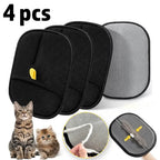 Pet Hair Removal Gloves – Double-Sided Grooming & Lint Cleaner for Cats & Dogs