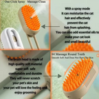 Steam Spray Pet Grooming Comb | Self-Cleaning Hair Remover Brush for Cats & Dogs