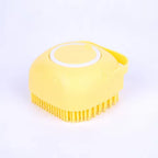 2-in-1 Pet Bath & Massage Brush – Silicone Grooming Tool with Shampoo Dispenser for Dogs & Cats