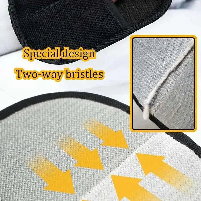 Pet Hair Removal Gloves – Double-Sided Grooming & Lint Cleaner for Cats & Dogs