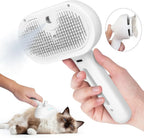 Steam Spray Pet Grooming Comb | Self-Cleaning Hair Remover Brush for Cats & Dogs