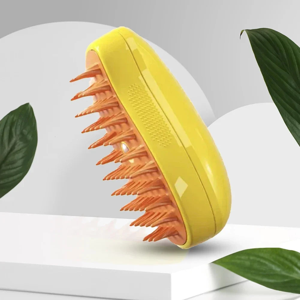 3-in-1 Steam Spray Pet Grooming Brush | Massage, Deshed & Clean for Cats & Dogs