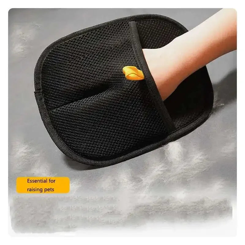 Pet Hair Removal Gloves – Double-Sided Grooming & Lint Cleaner for Cats & Dogs