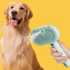 Steam Spray Pet Grooming Comb | Self-Cleaning Hair Remover Brush for Cats & Dogs