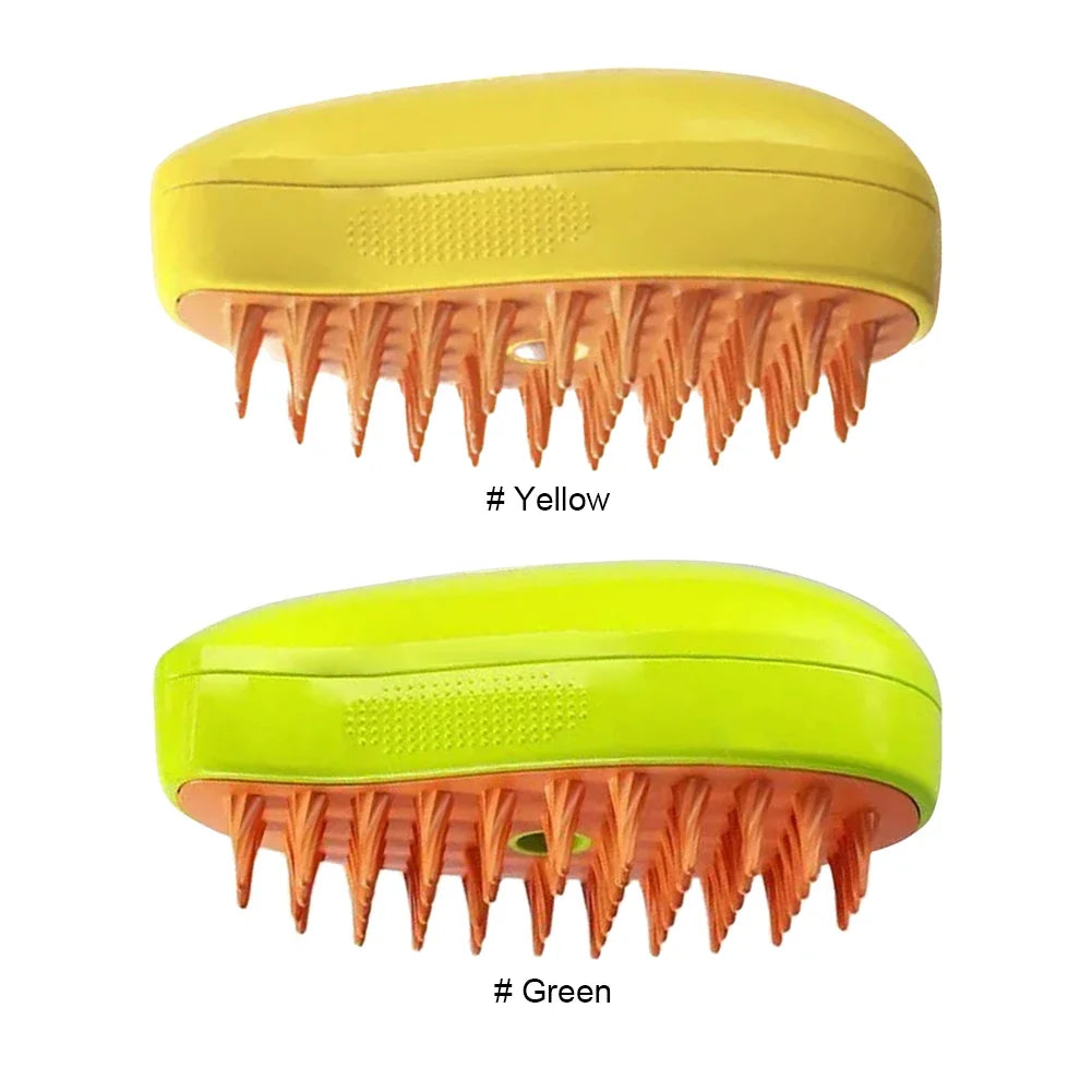 3-in-1 Steam Spray Pet Grooming Brush | Massage, Deshed & Clean for Cats & Dogs
