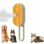 3-in-1 Steam Spray Pet Grooming Brush | Massage, Deshed & Clean for Cats & Dogs