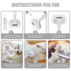 Steam Spray Pet Grooming Comb | Self-Cleaning Hair Remover Brush for Cats & Dogs