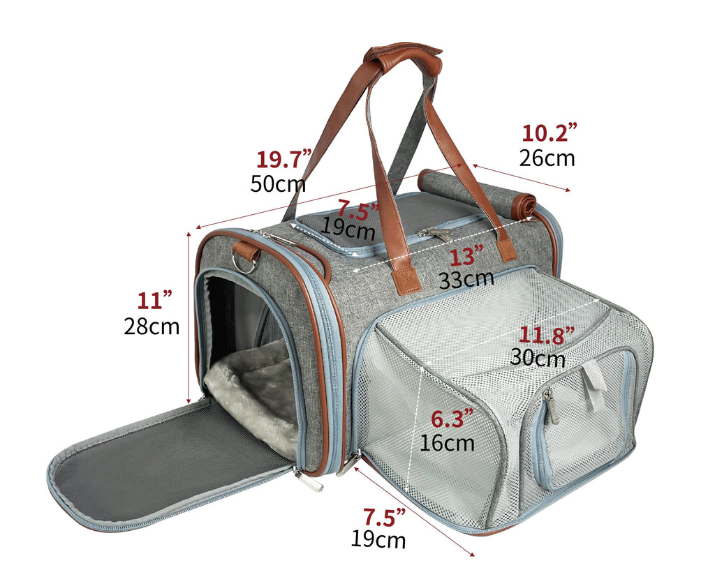 Mr. Peanut's XL Expandable Airline-Approved Pet Carrier