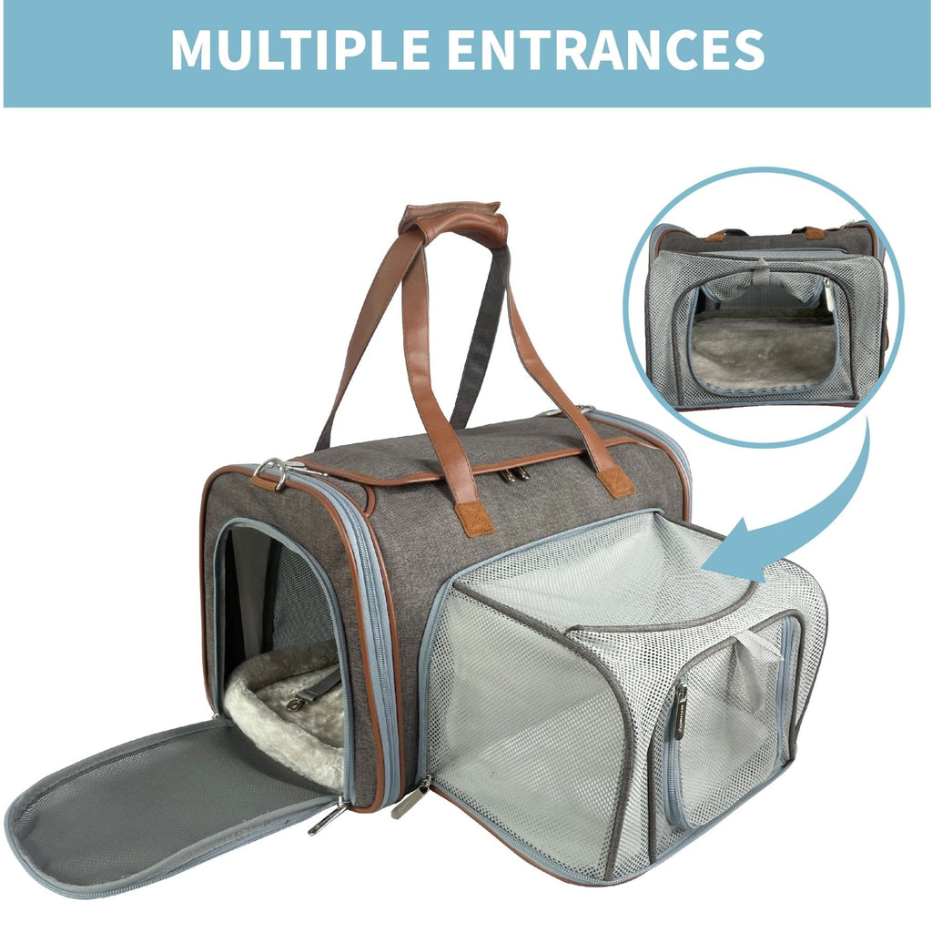 Mr. Peanut's XL Expandable Airline-Approved Pet Carrier