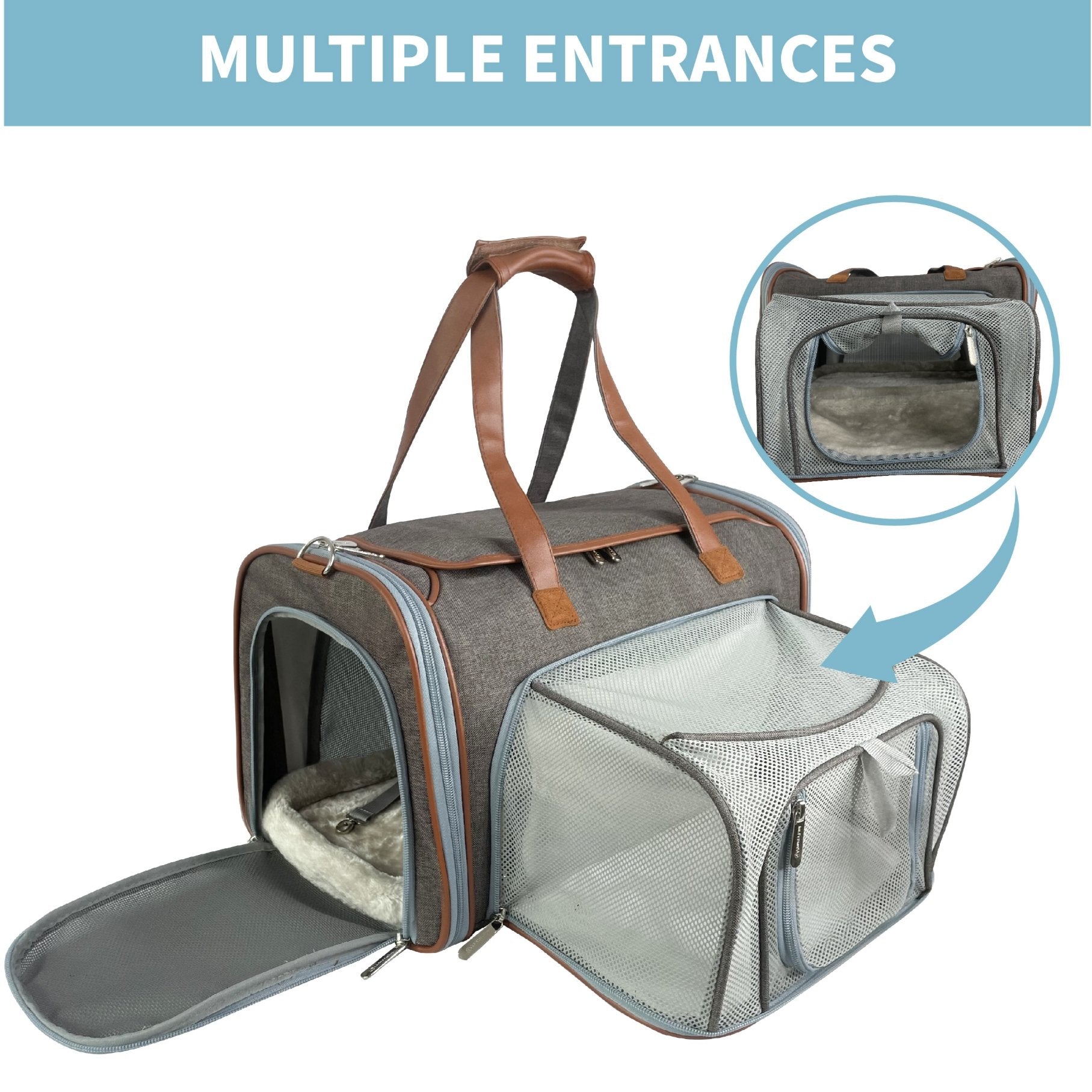Mr. Peanut's XL Expandable Airline-Approved Pet Carrier
