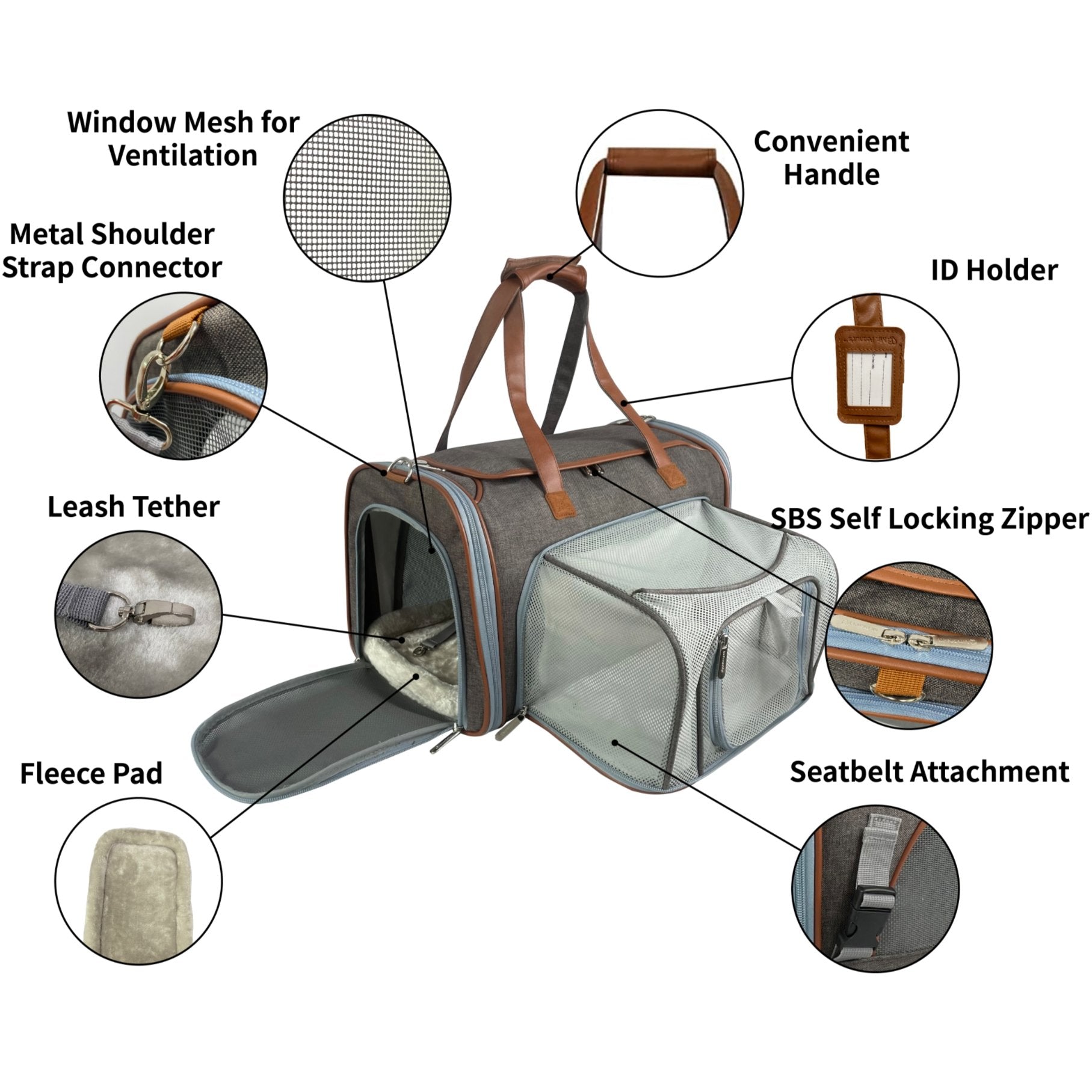 Mr. Peanut's XL Expandable Airline-Approved Pet Carrier