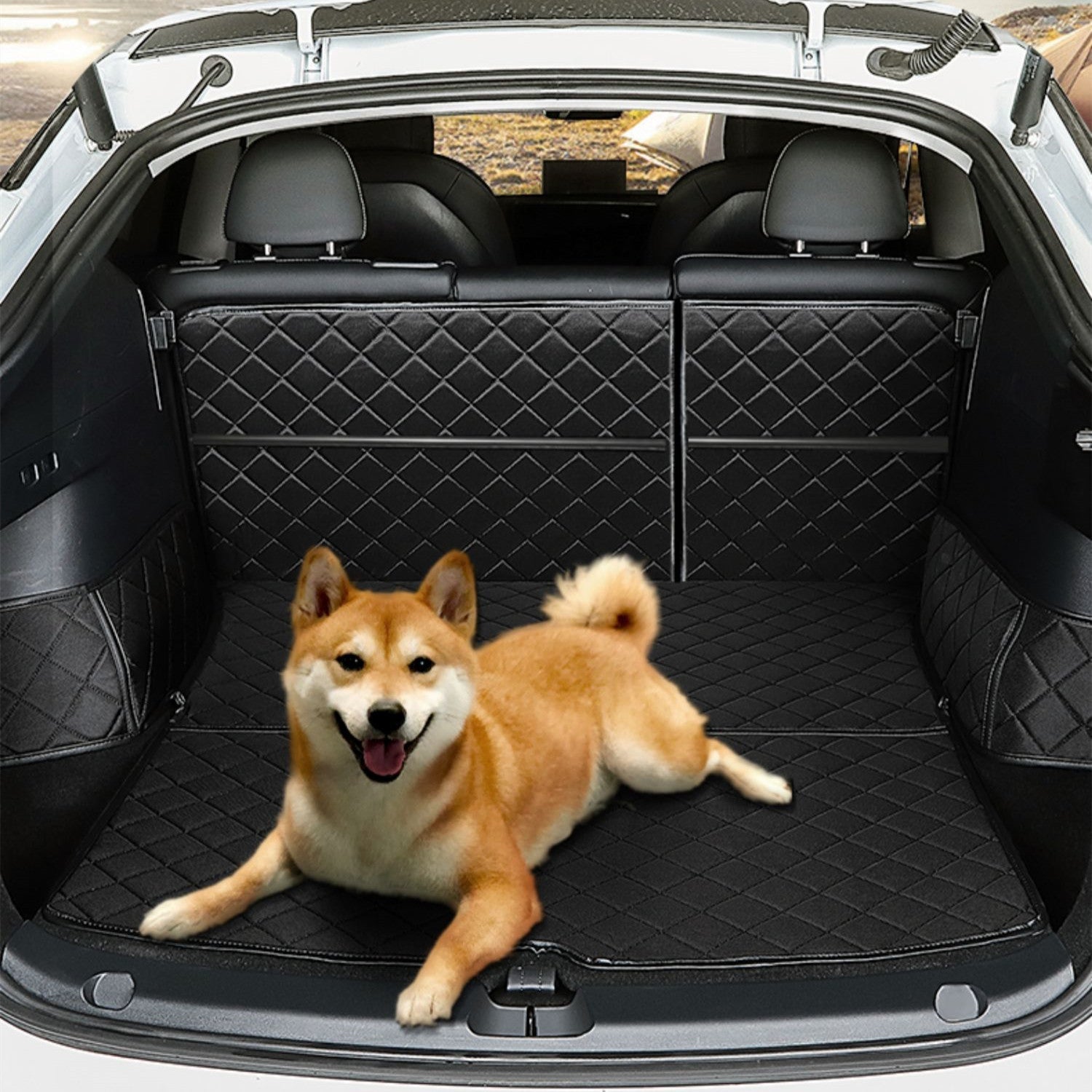 Waterproof Car Trunk Mat Dog Cover for Tesla Model Y