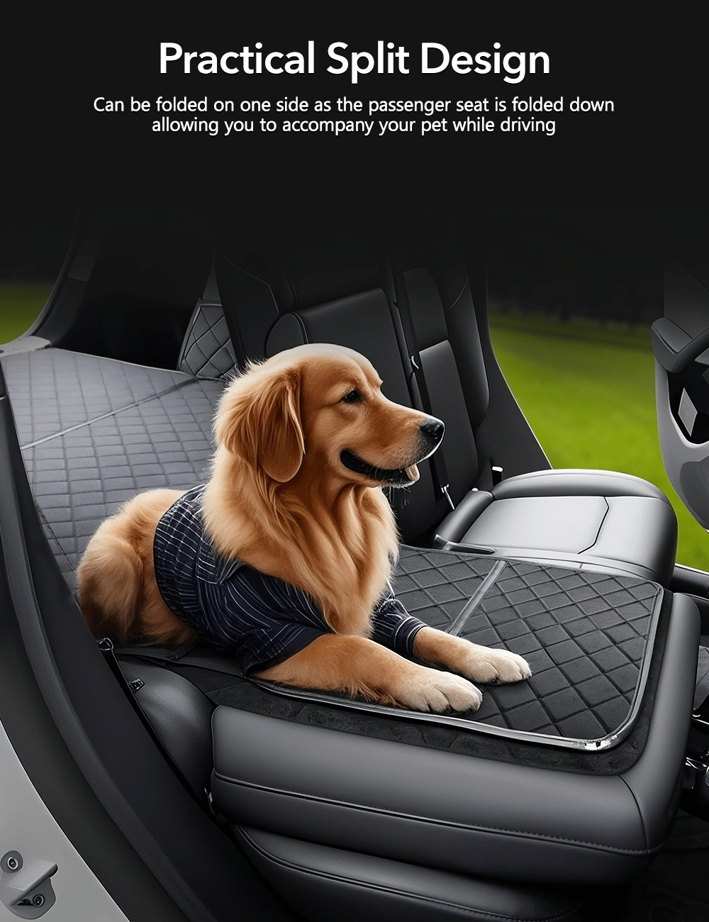 Waterproof Car Trunk Mat Dog Cover for Tesla Model Y