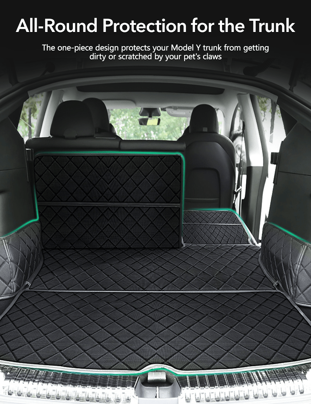 Waterproof Car Trunk Mat Dog Cover for Tesla Model Y